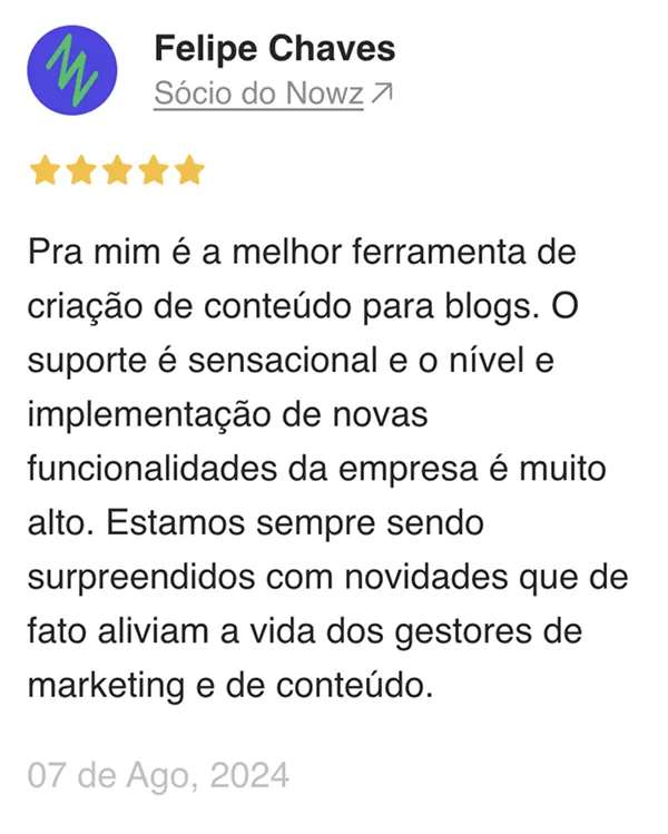 Felipe Chaves: a melhor ferramenta de criação de conteúdo para blogs