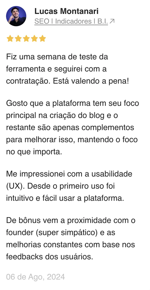 Lucas Montanari: fez uma semana de teste e seguiu com a contratação