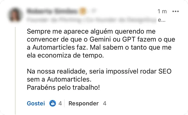 Roberto Simões: impossível rodar sem a Automarticles