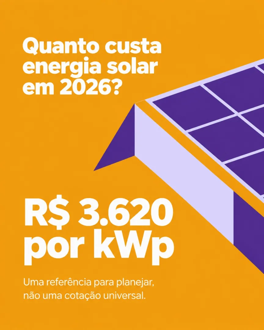 Quanto custa energia solar em 2026?