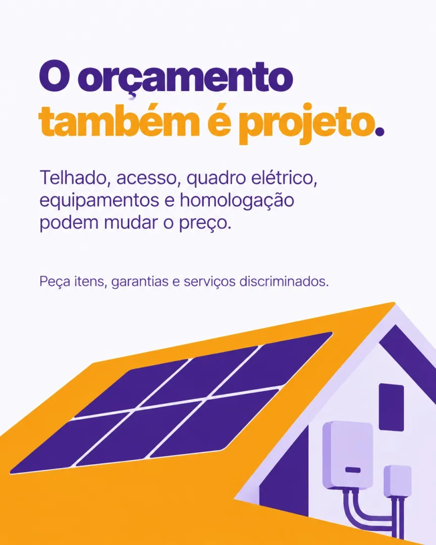 O orçamento também é projeto.