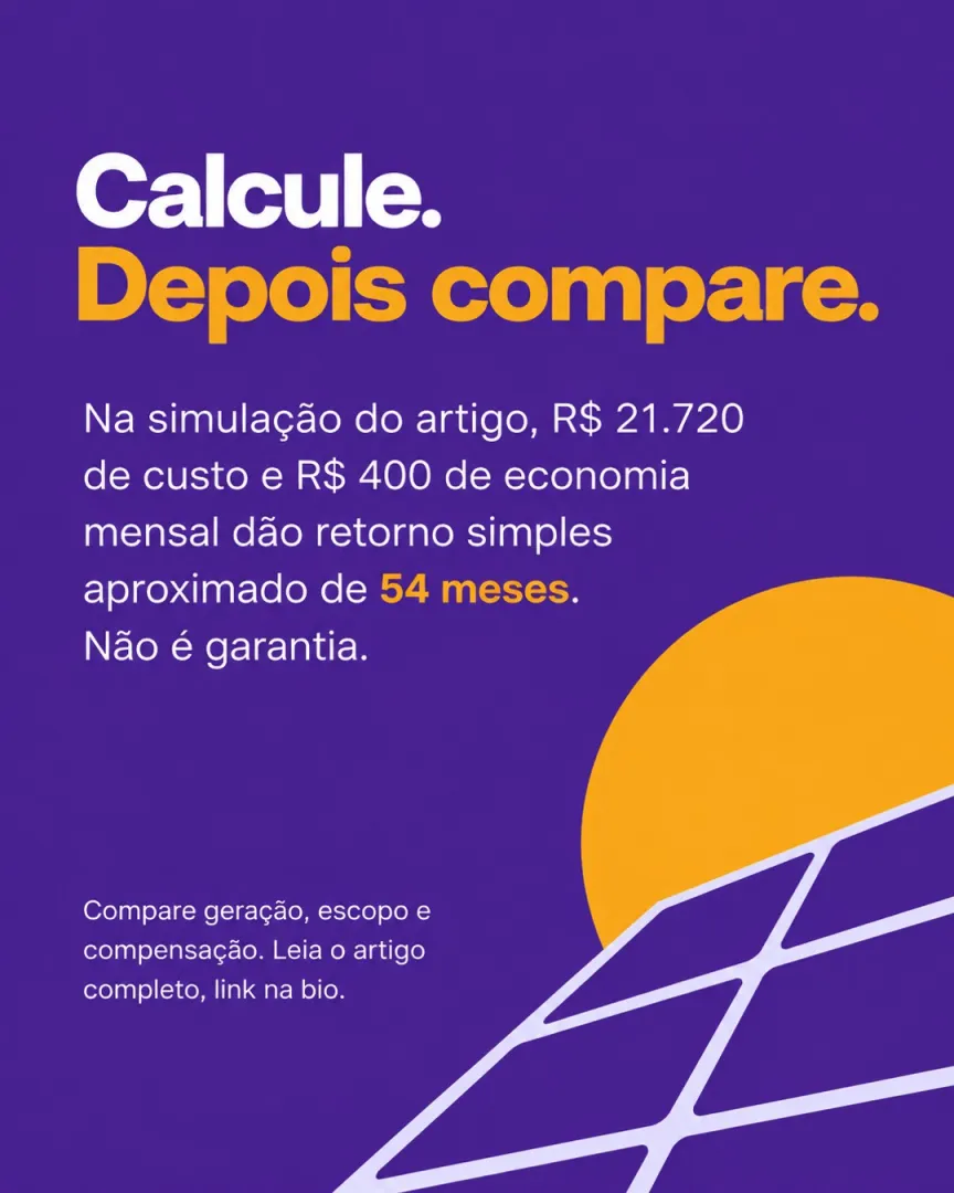 Calcule. Depois compare.